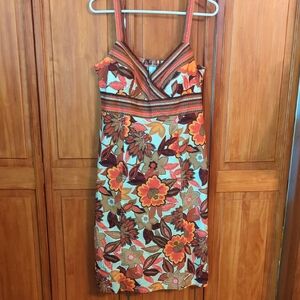 Kim Rogers Vibrant Floral Strappy Mini Dress